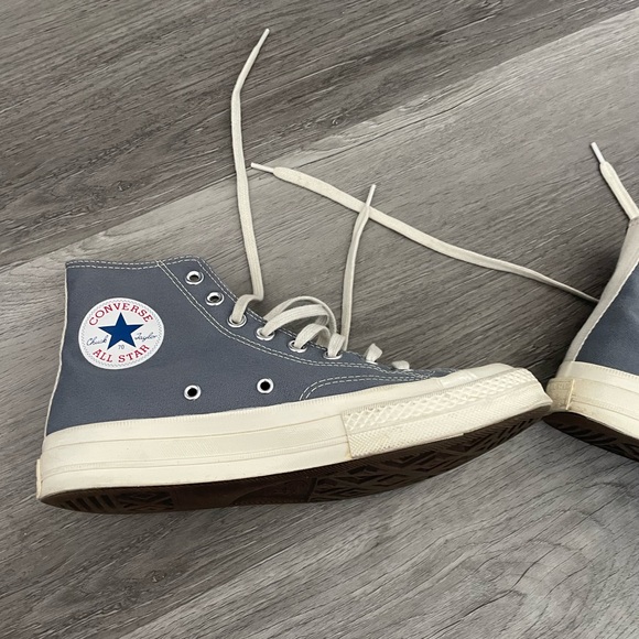 Converse Commes des Garçon Play High tops grey size 9 women’s - Picture 12 of 12